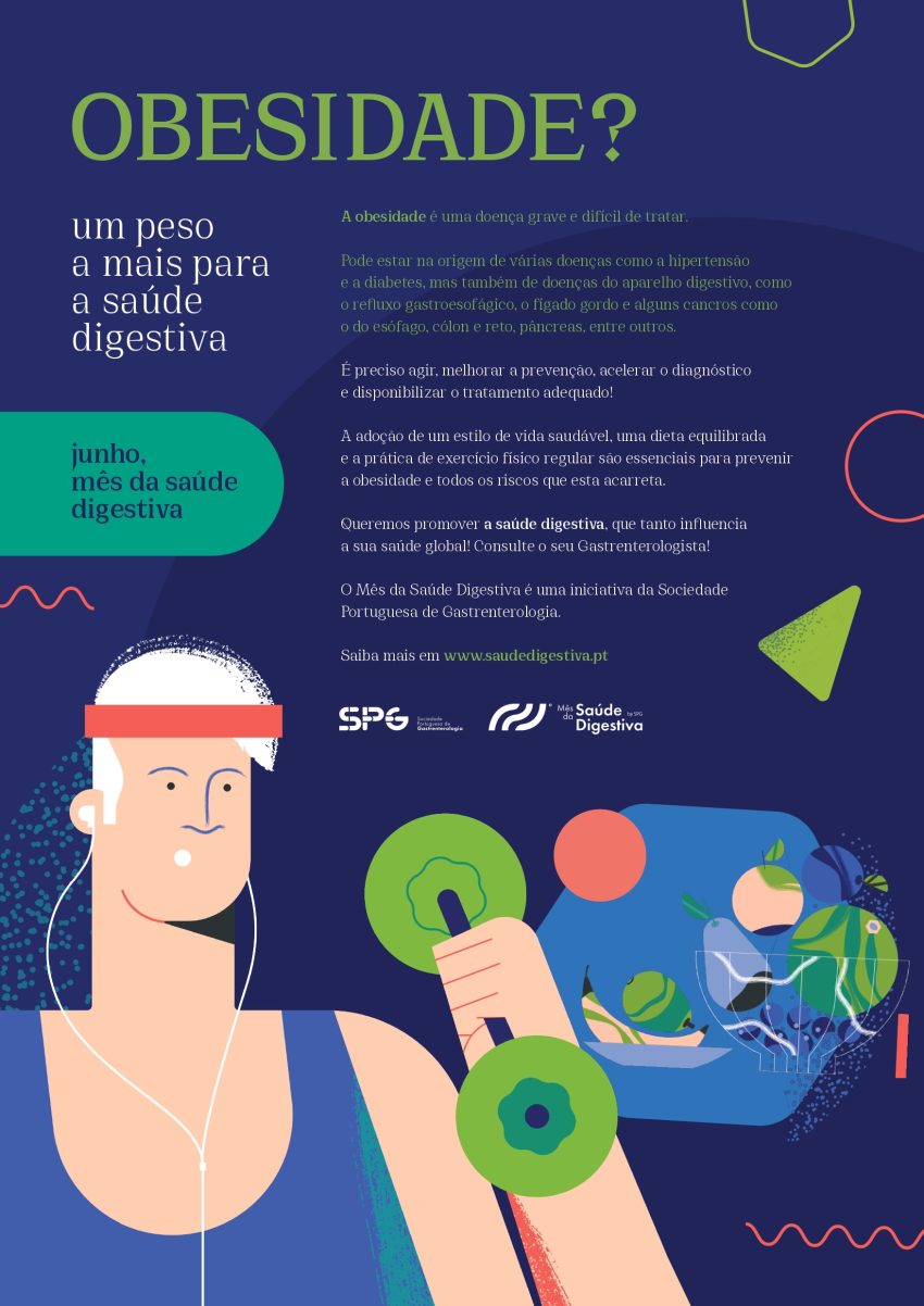 Sociedade Portuguesa de Gastrenterologia alerta para o impacto da obesidade no funcionamento do aparelho digestivo