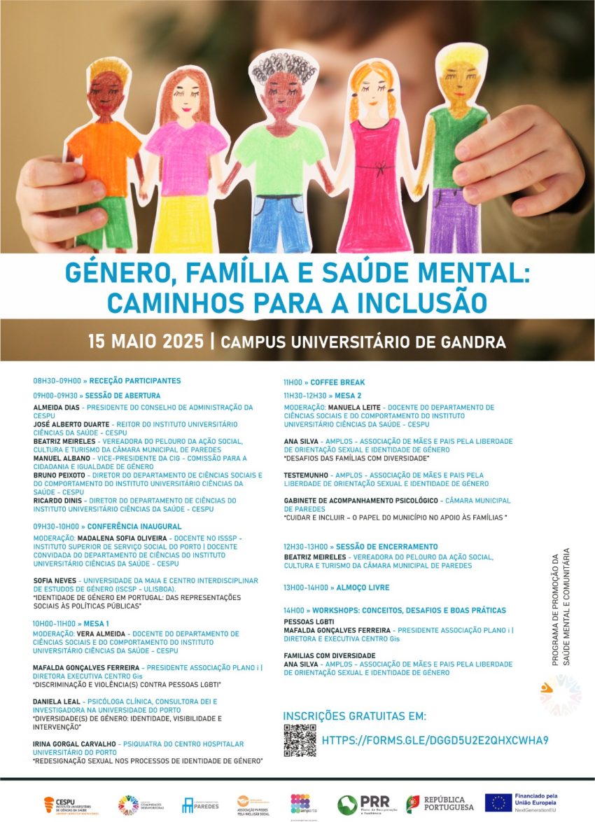 CESPU recebe seminário Género, Família e Saúde Mental: Caminhos para a inclusão