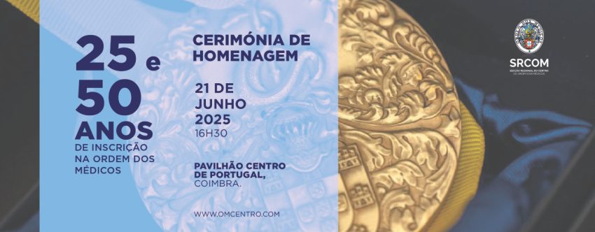 Cerimónia de homenagem aos colegas com 50 e 25 anos de inscrição na Ordem dos Médicos enaltece dedicação e entrega de todos