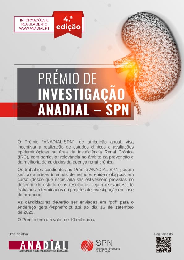 Prémio ANADIAL-SPN atribui 10 mil euros ao melhor trabalho de investigação em doença renal