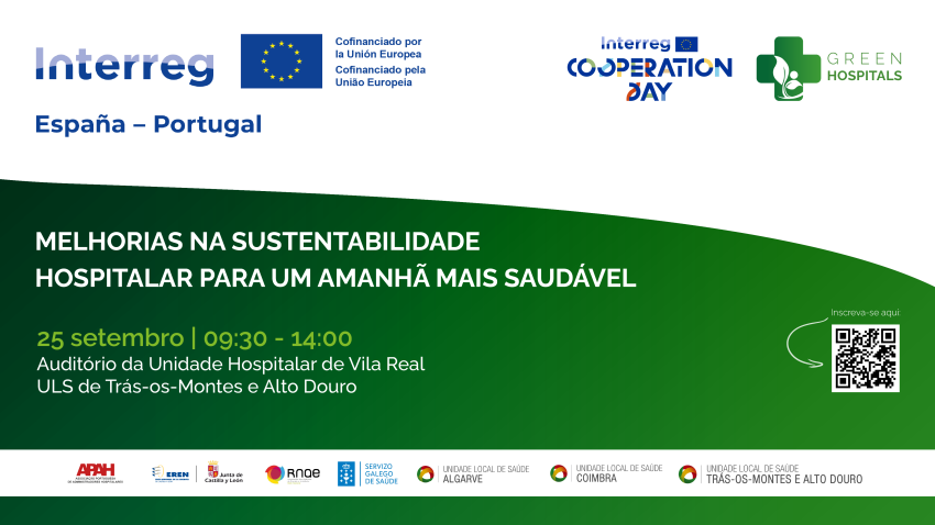 Green Hospitals: projeto de cooperação transfronteiriça entre Espanha e Portugal