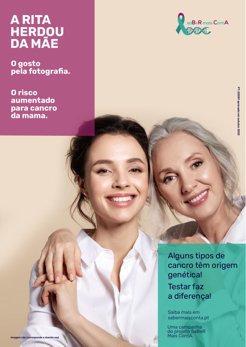 No mês de prevenção do cancro da mama, Projeto “saBeR mais ContA” reforça a importância de testar mutações BRCA