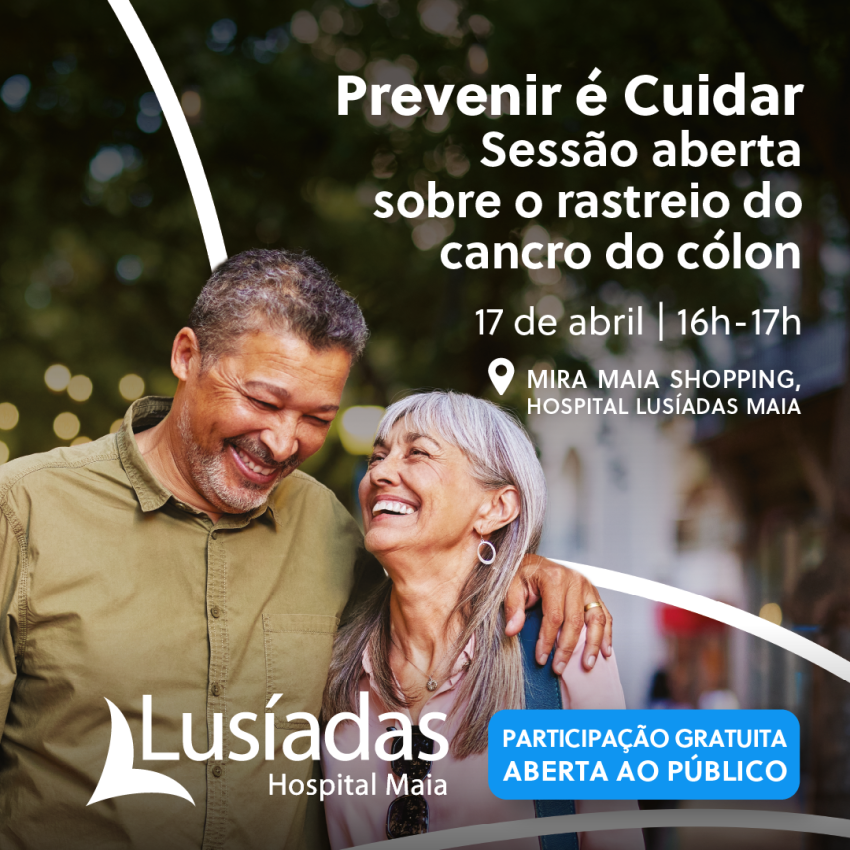 Mira Maia Shopping e Hospital Lusíadas Maia promovem sessão de esclarecimento sobre o rastreio do cancro do cólon