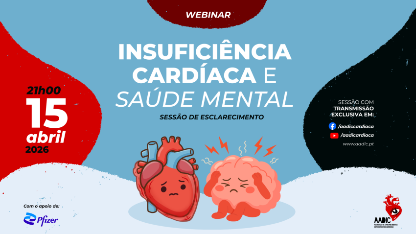 AADIC realiza webinar sobre a ligação entre Insuficiência Cardíaca e Saúde Mental