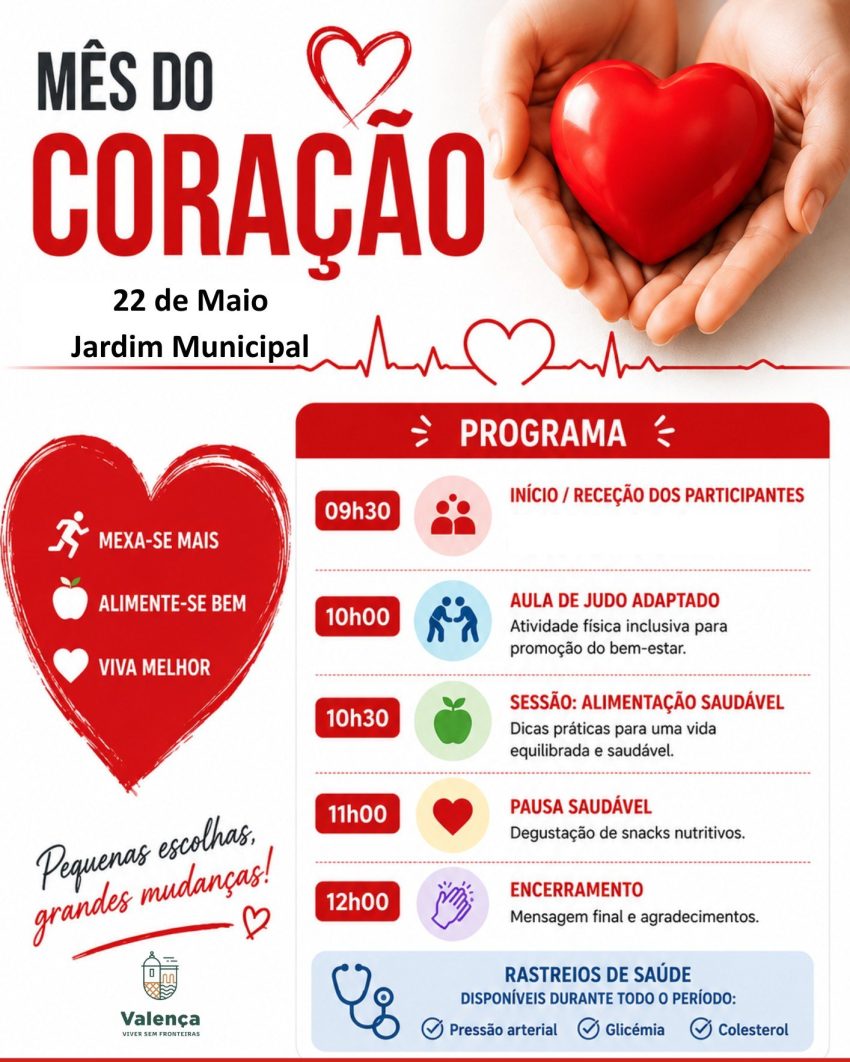 Valença Promove Iniciativa “Viver com o Coração” no Jardim Municipal