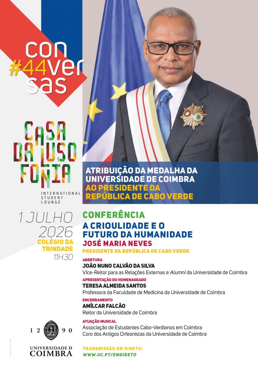 Presidente da República de Cabo Verde vai ser distinguido com a Medalha da Universidade de Coimbra