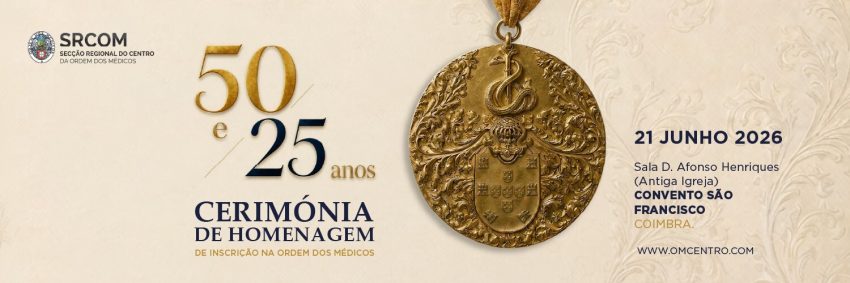 Cerimónia de homenagem aos médicos com 50 e 25 anos de inscrição na Ordem dos Médicos destaca dedicação, compromisso e excelência profissional