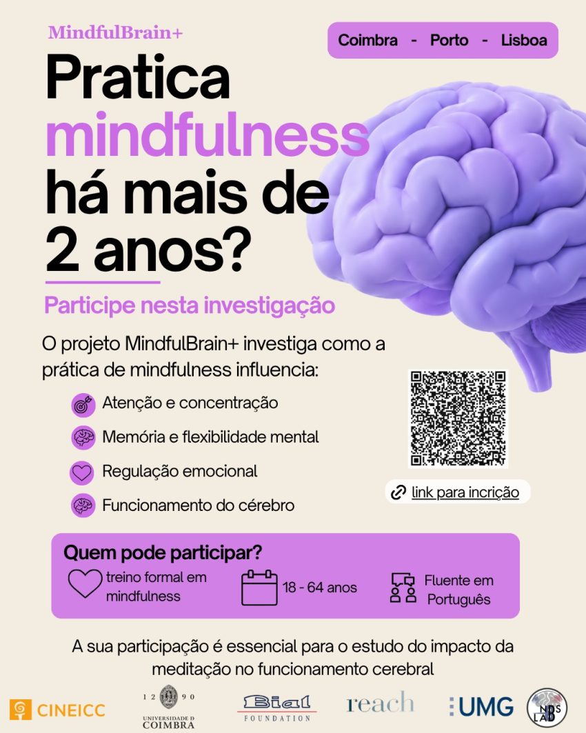Projeto de investigação da Universidade de Coimbra está a estudar os efeitos do mindfulness no cérebro