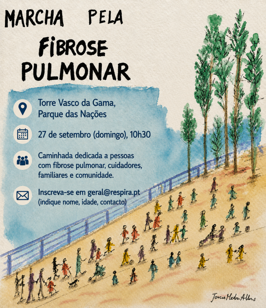 Marcha pela Fibrose Pulmonar junta doentes, cuidadores e sociedade civil no Parque das Nações