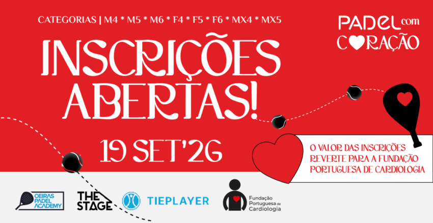 Fundação Portuguesa de Cardiologia organiza X Torneio de Padel com Coração