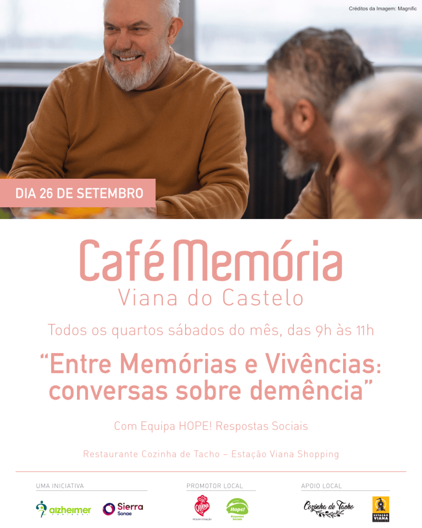 “Entre Memórias e Vivências”: Café Memória promove conversa sobre demência em Viana do Castelo