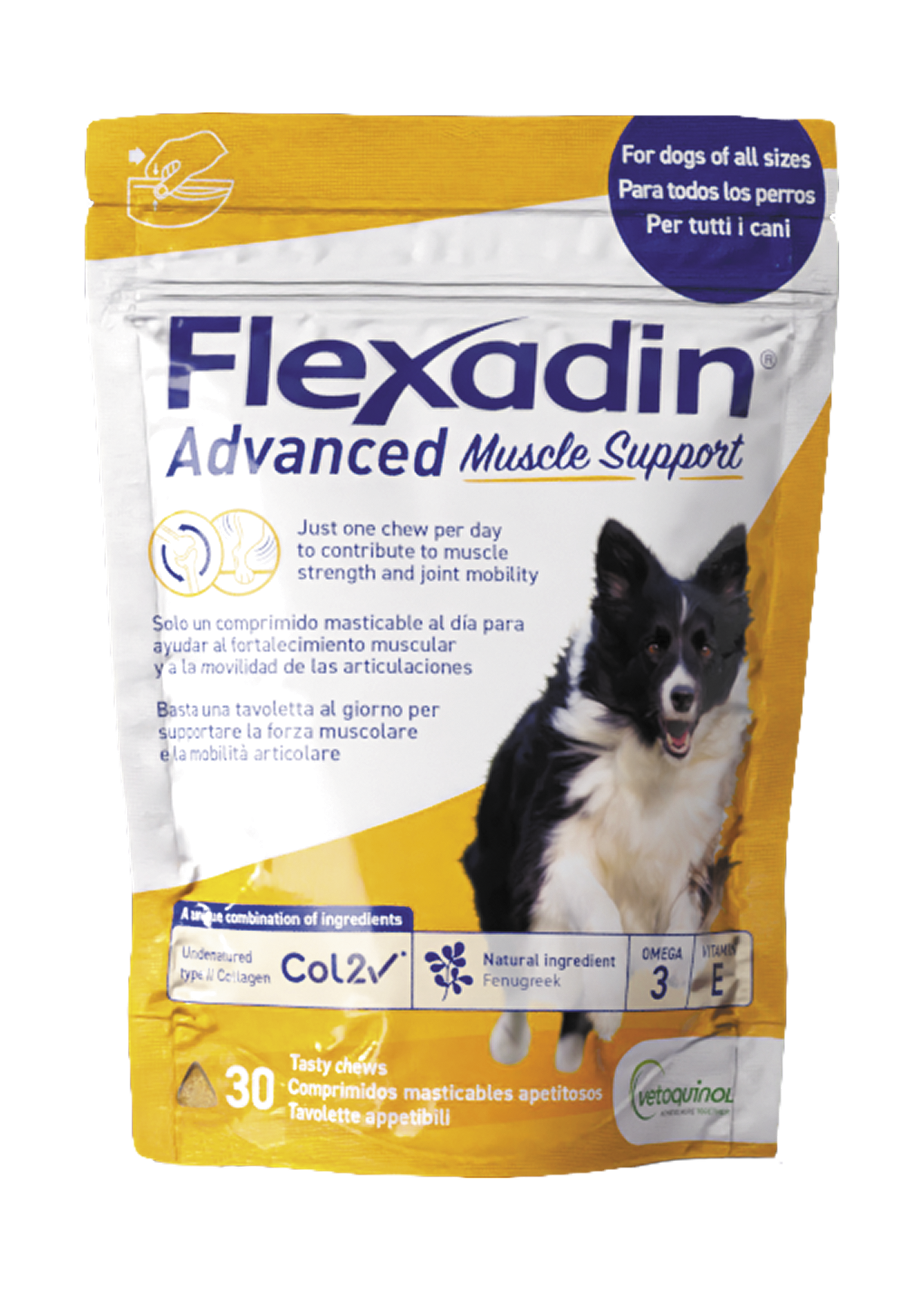 Vetoquinol apresenta o novo Flexadin Advanced Muscle Suppor