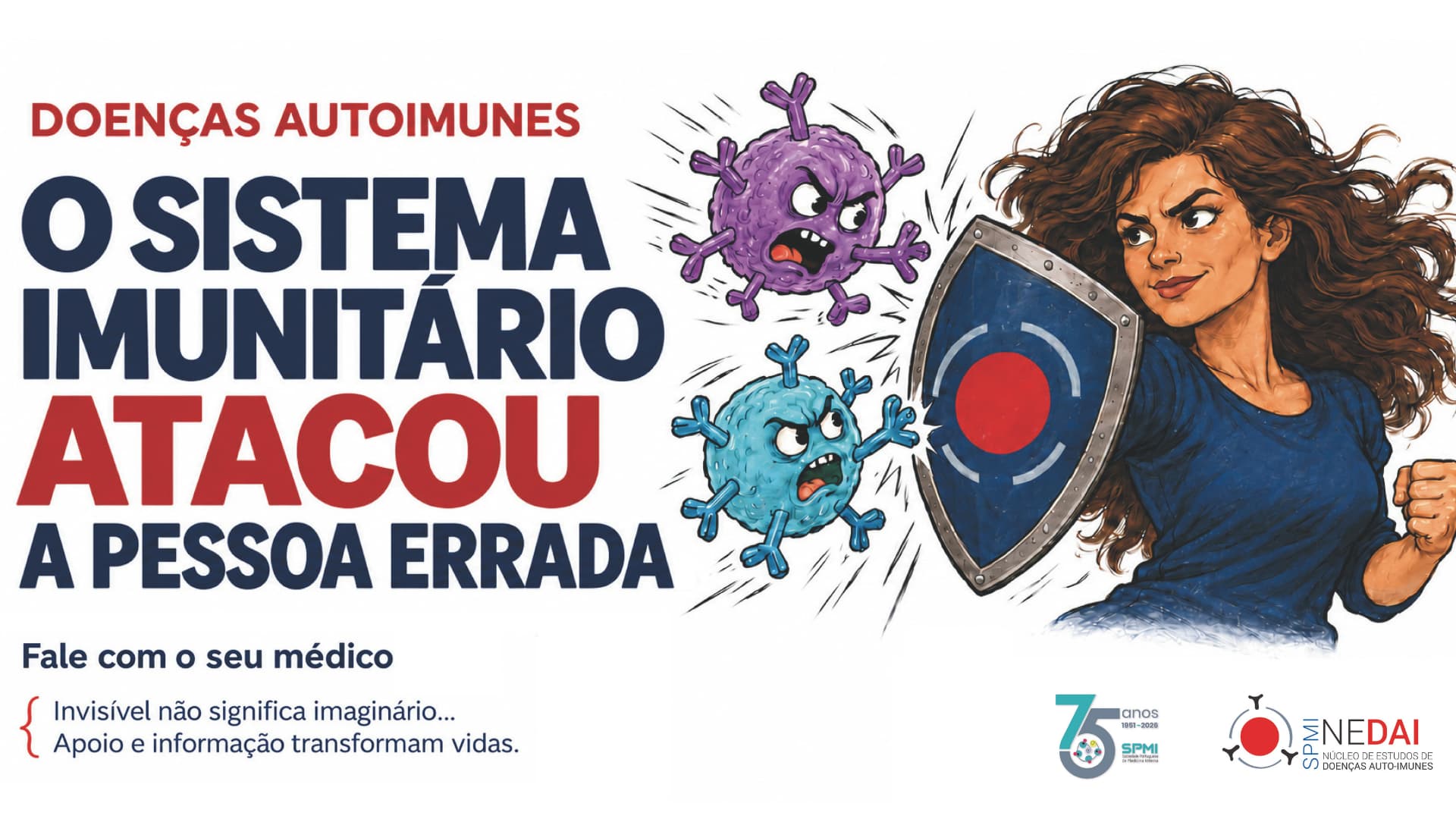 Sociedade Portuguesa de Medicina Interna lança campanha “O sistema imunitário atacou a pessoa errada”